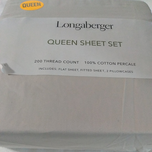 Longaberger Other - Longaberger Beige Queen Sheet Set